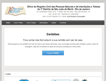 Tablet Screenshot of cartoriomeriti.com.br